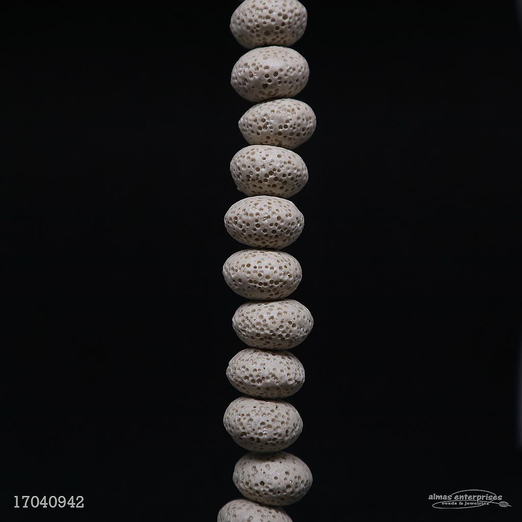 010 10x15 Beige Lava Beads