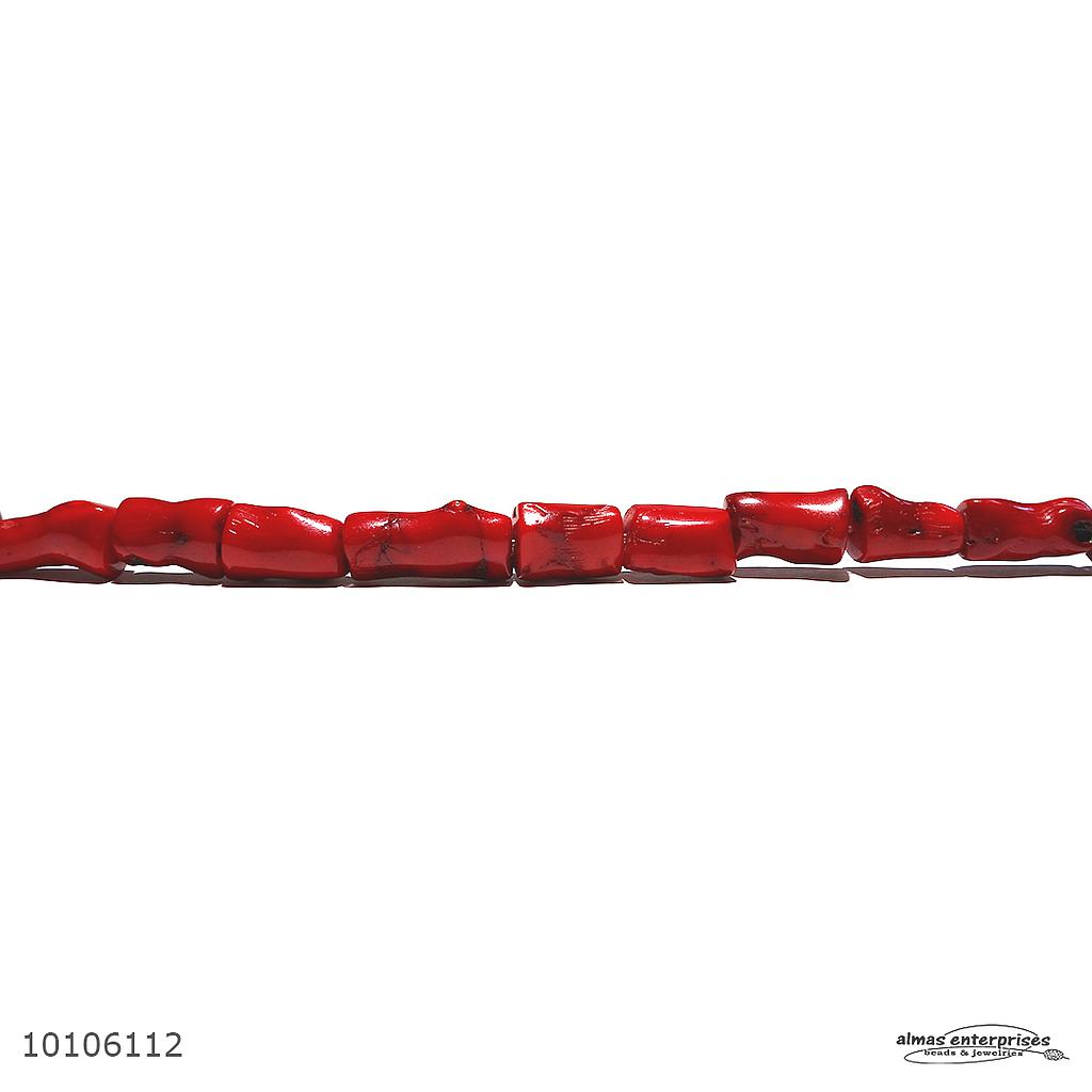 Bone Shape Red Coral