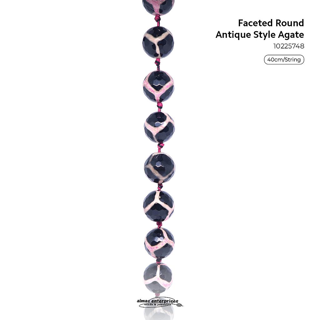 Fac Rd Antiq Style Agate