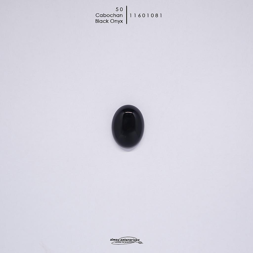 Cabochon Nat.Black Onyx 50
