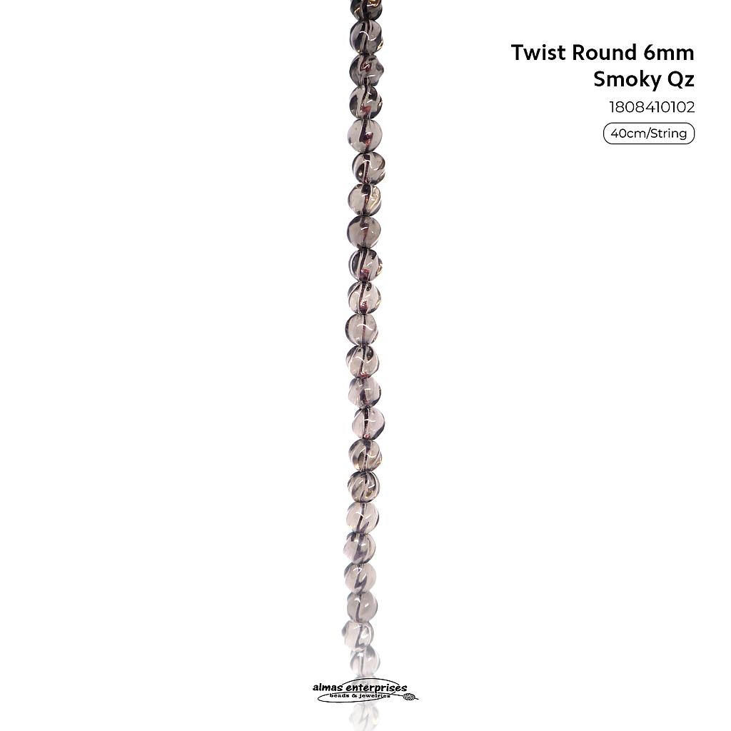 Twist Rd 6mm Smoky Qz