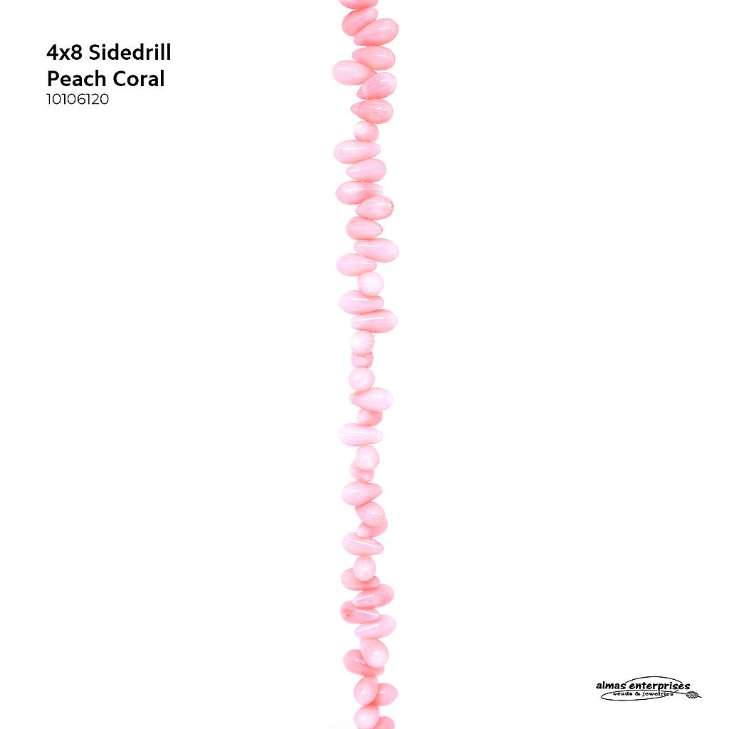 4x8 Sidedrill Peach Coral