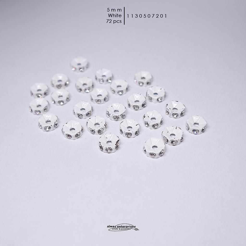 RONDELS 5 MM WHITE