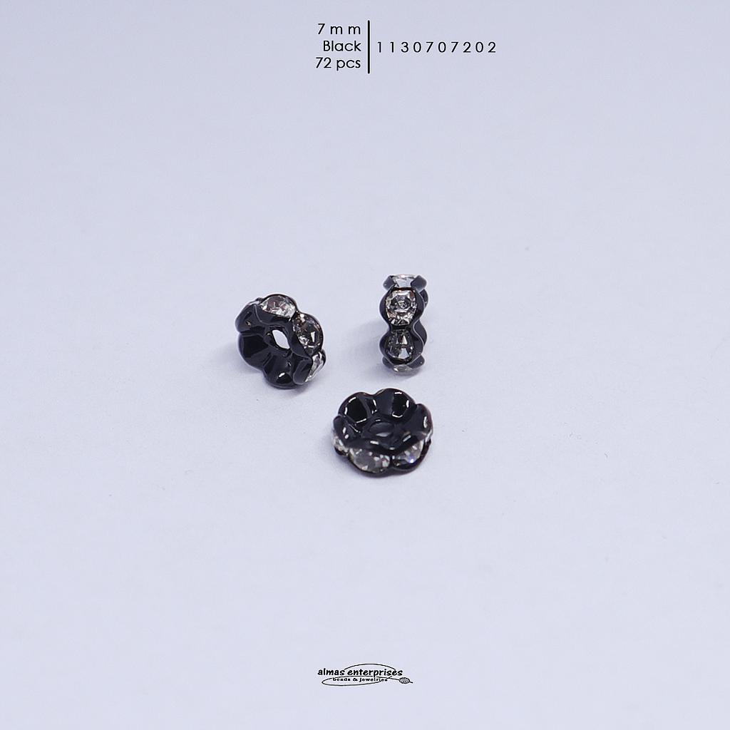 RONDELS 7MM BLACK