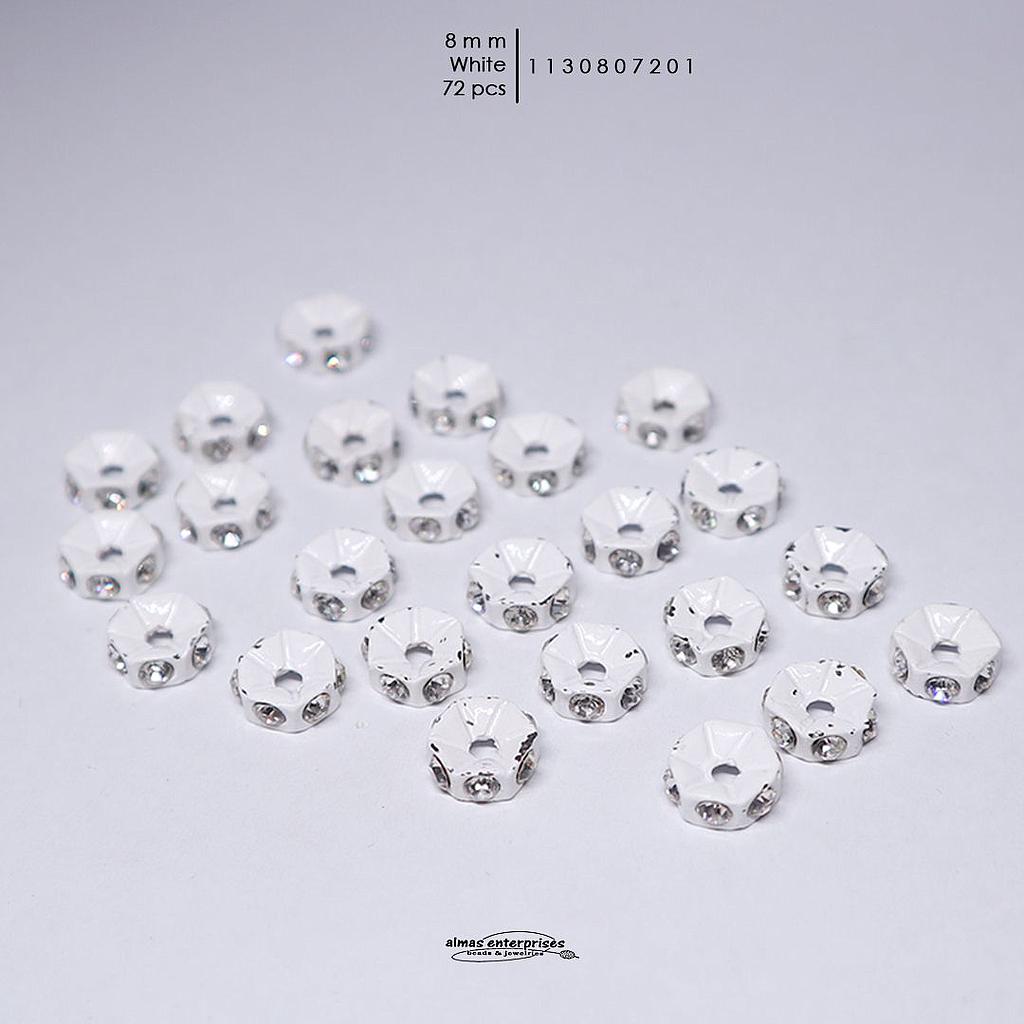 RONDELS 4 MM WHITE