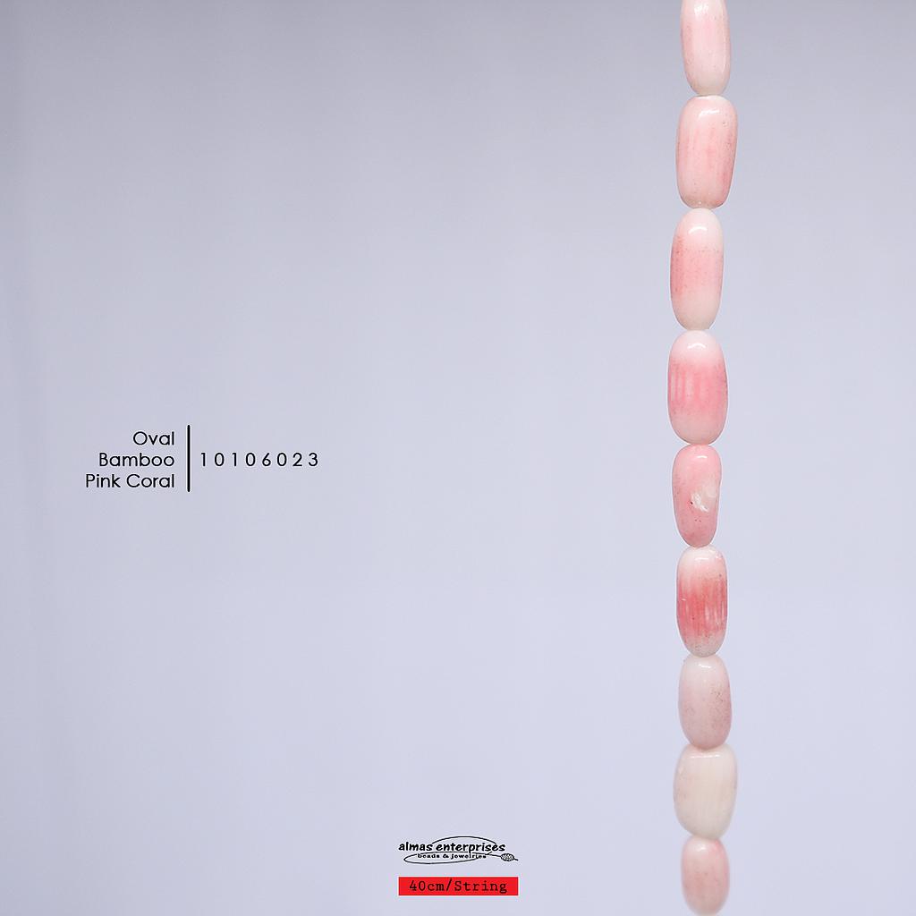 Bamboo Oval Pink Coral