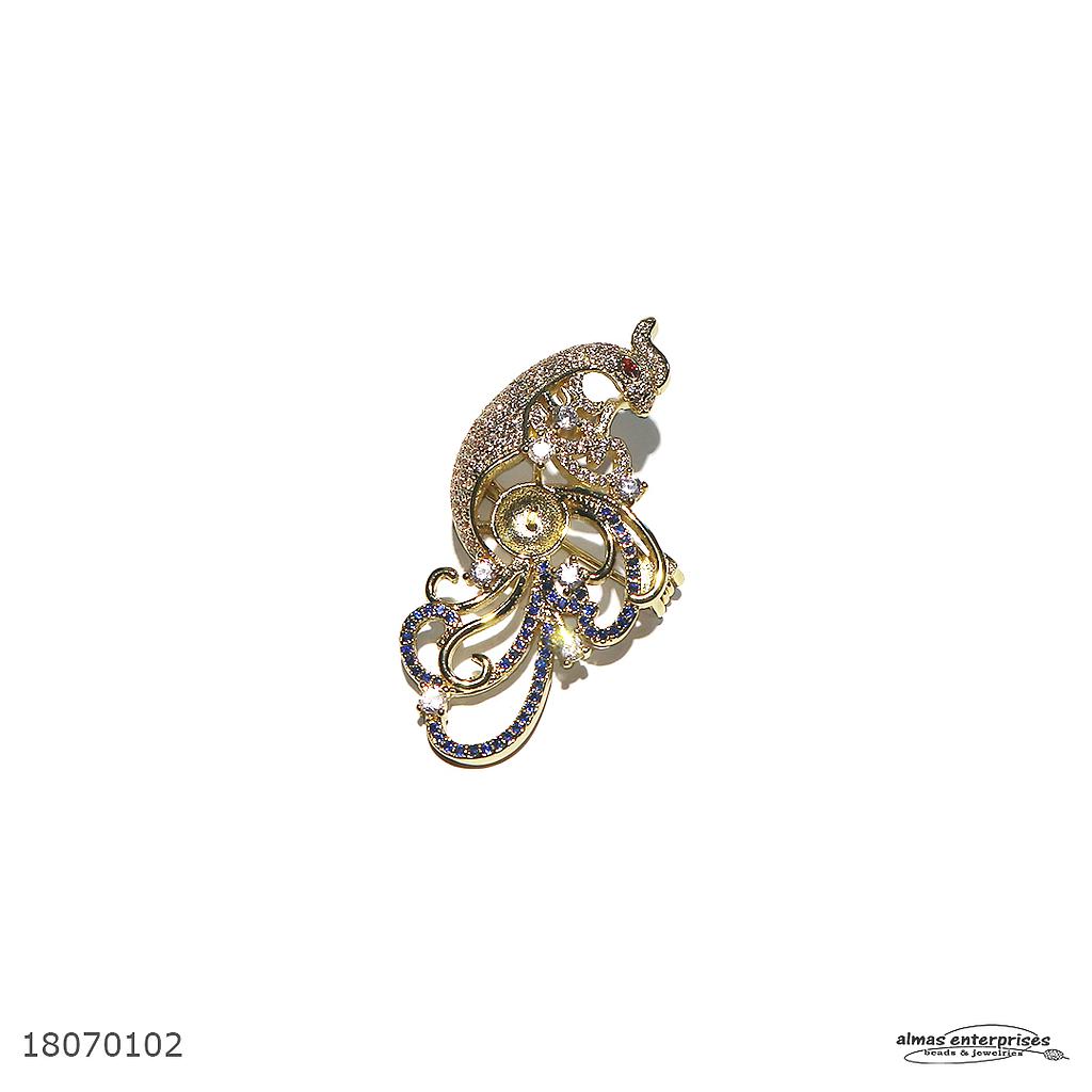  W 2024 Brooch With CZ