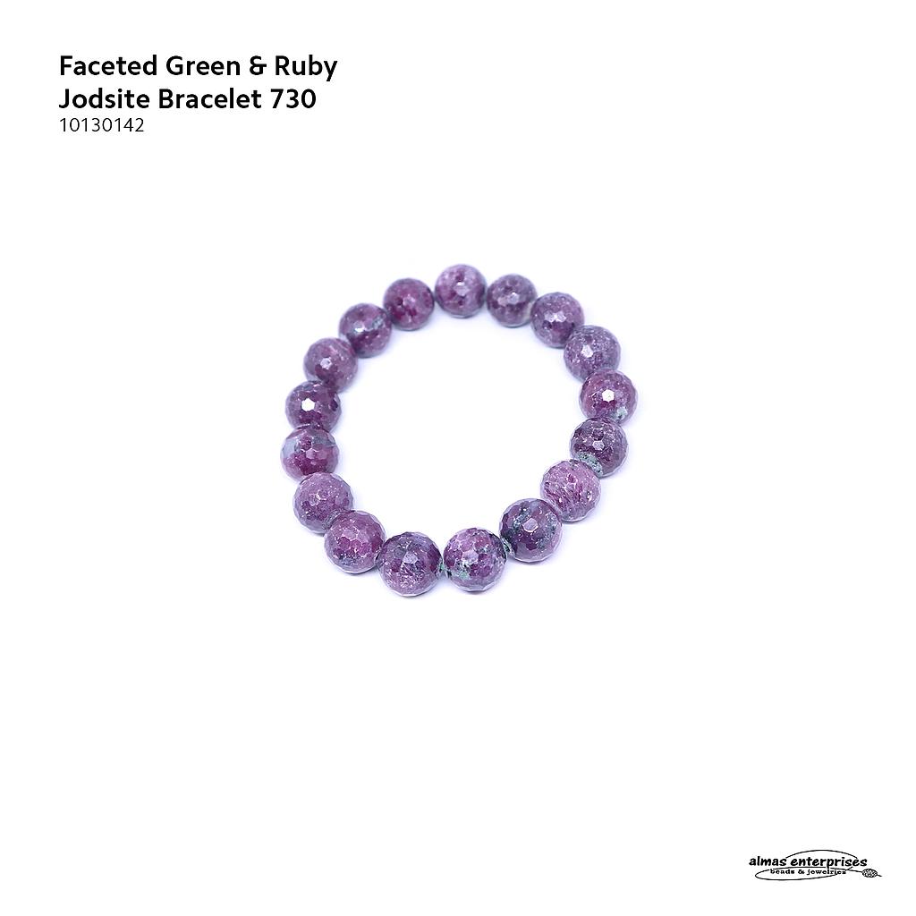 Fac Green&amp;Ruby Zoisite Bracelet 730