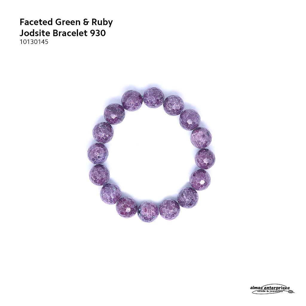 Fac Green&amp;Ruby Zoisite Bracelet 930
