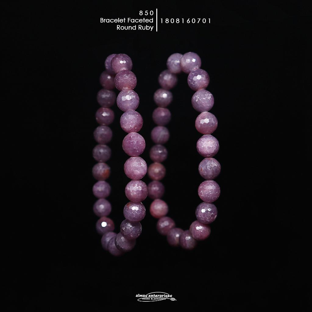 Fac Rd Ruby Bracelet 850