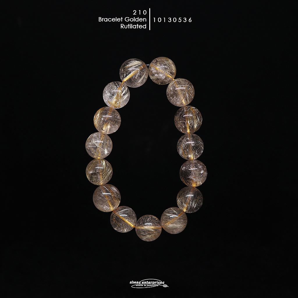 Golden Rutilated Bracelet 210