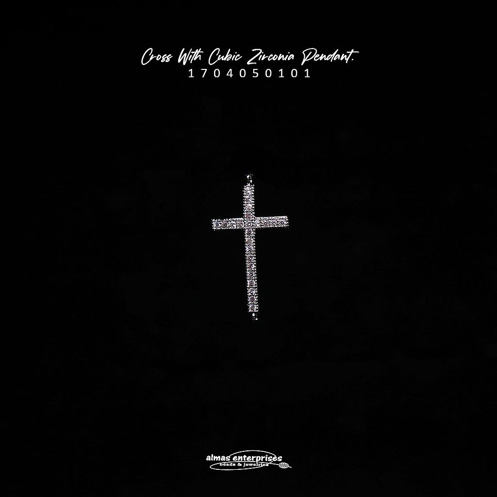 Cross With CZ Pendant
