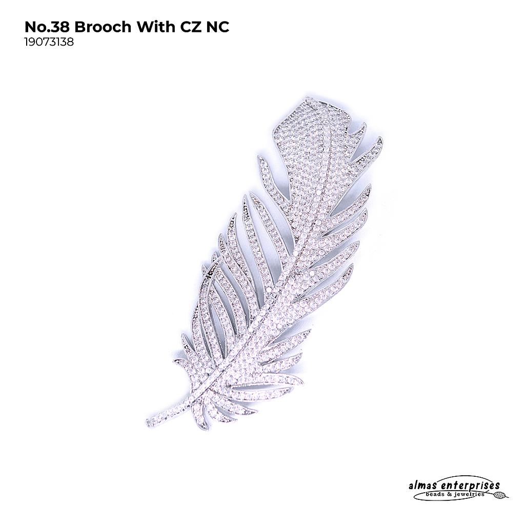 No.38 Brooch With CZ NC