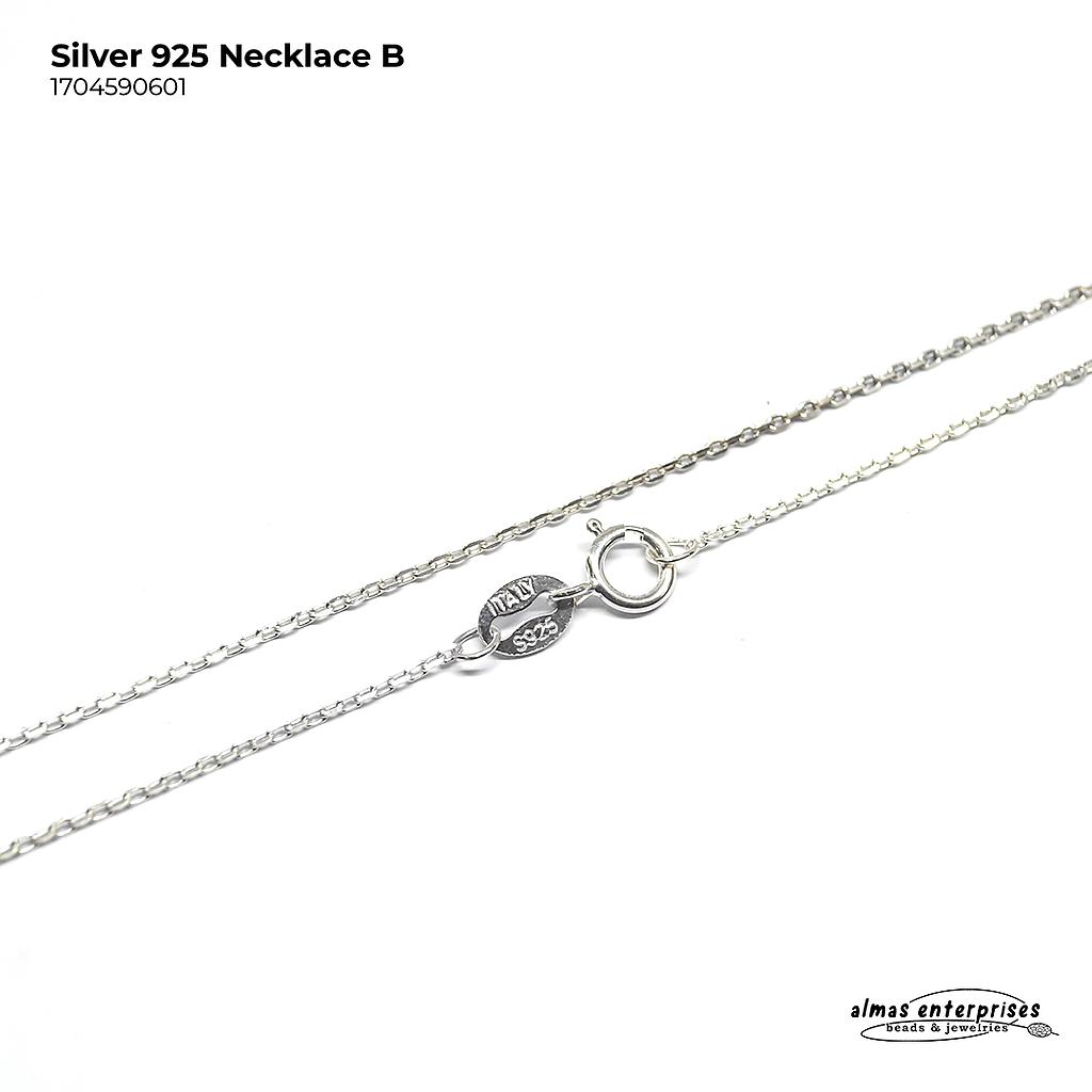 Silver 925 Necklace B