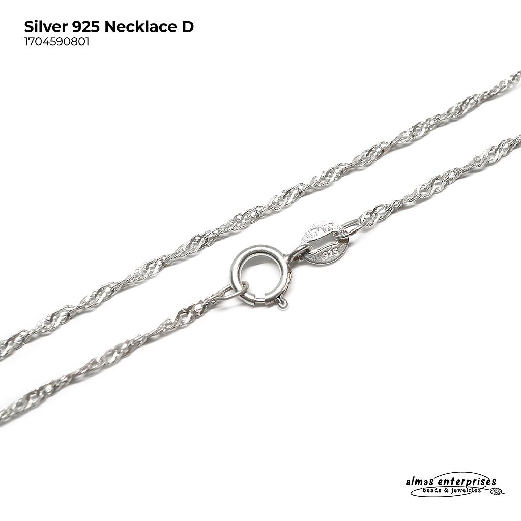 Silver 925 Necklace D