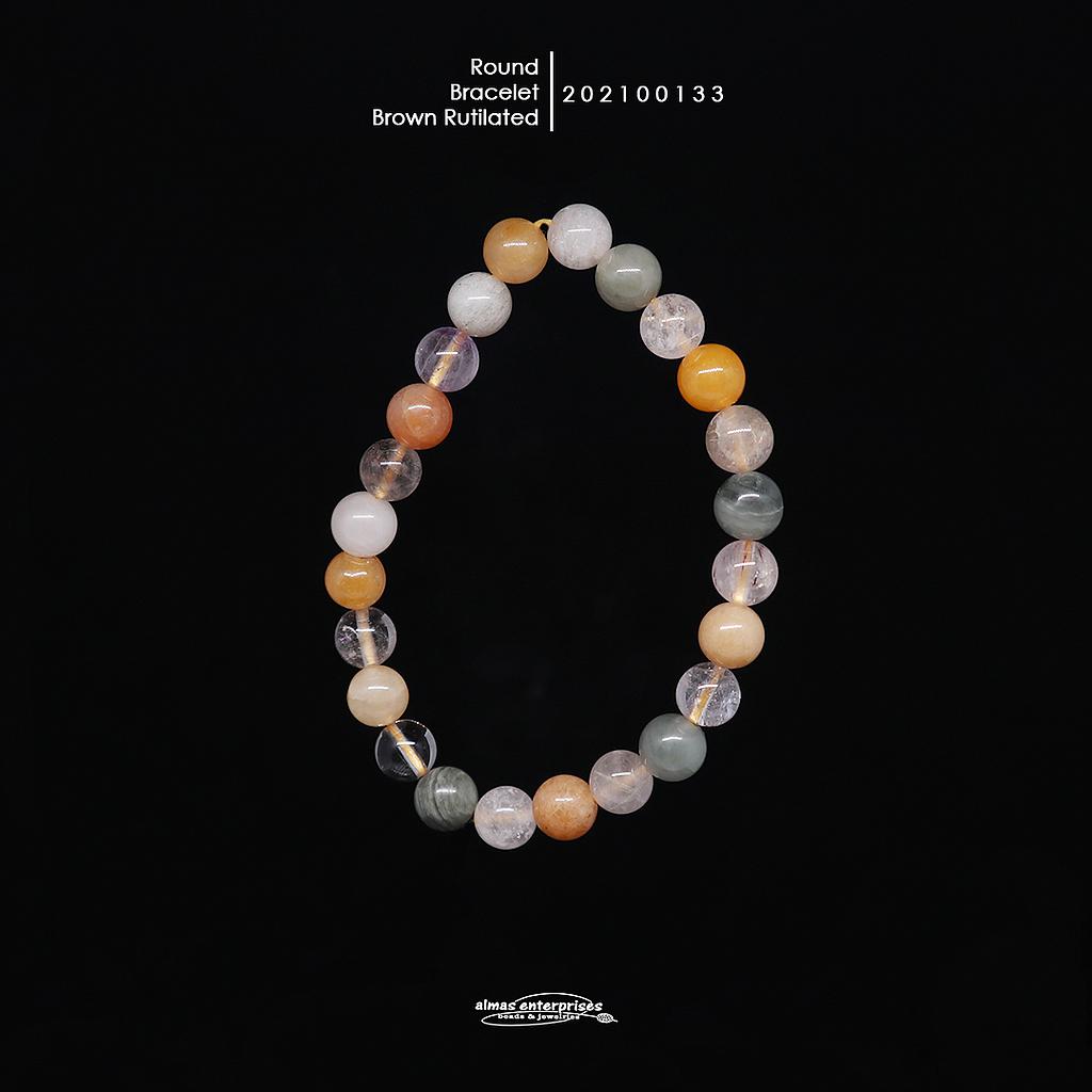 Bracelet Rd Brown Rutilated