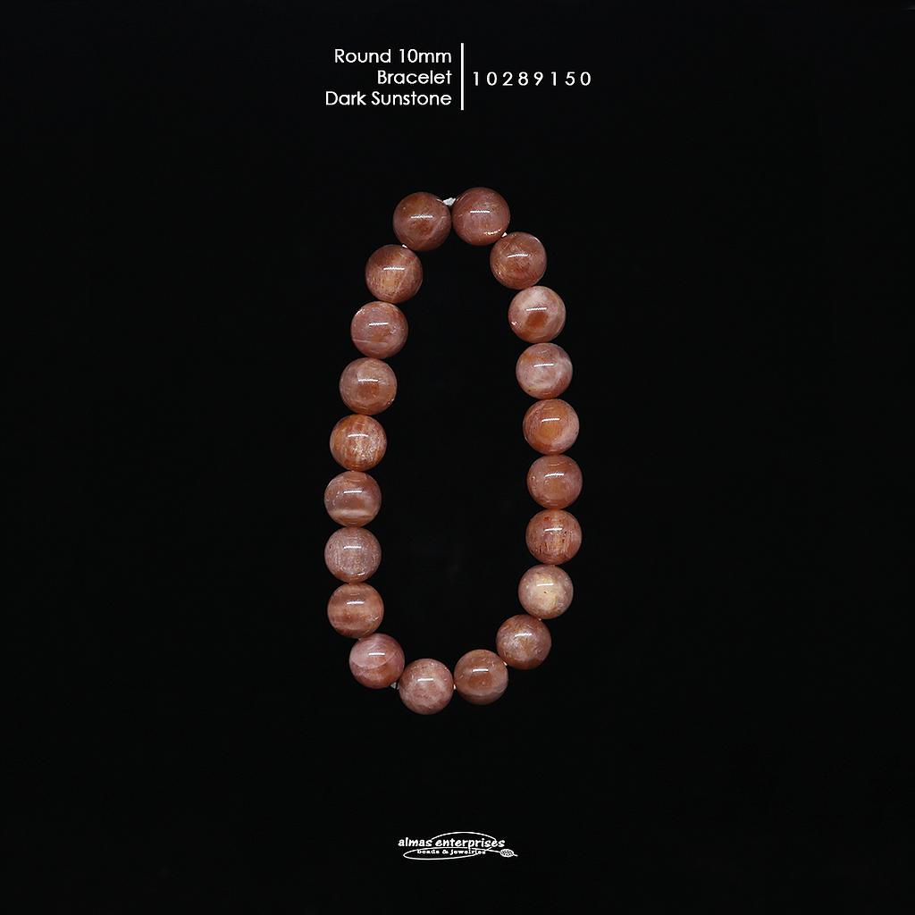 Rd 10m Dark.Sunstone Bracelet