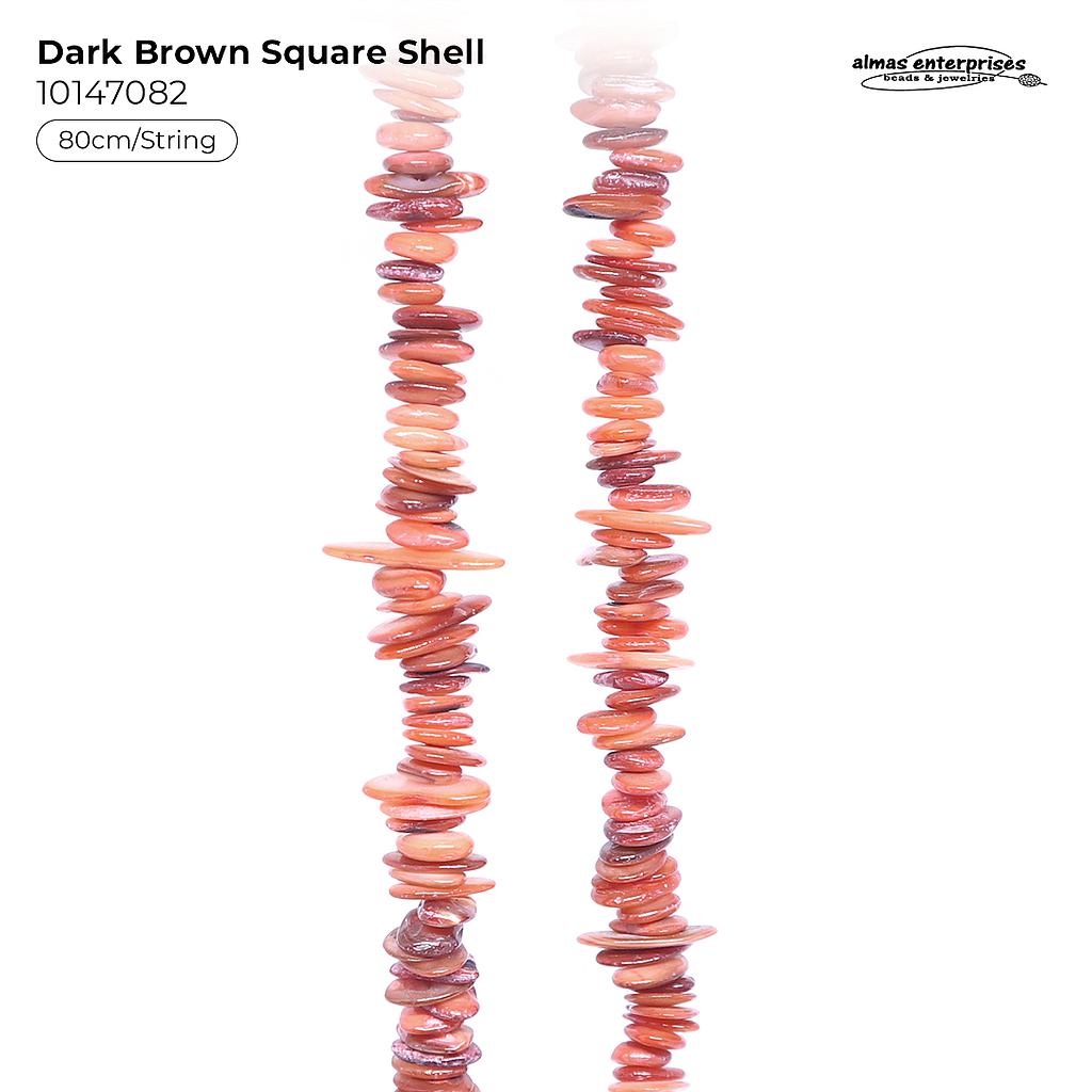 Dark Brown Sq Shell
