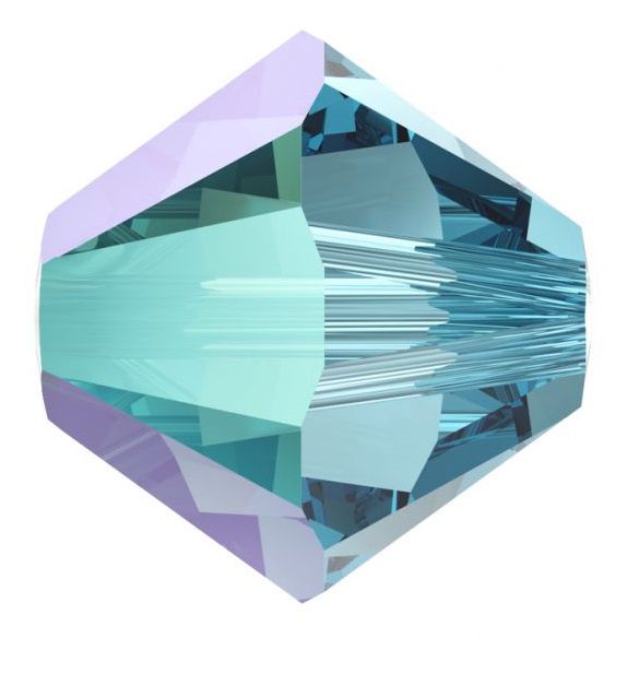 5328 6mm AQUAMARINE SHIMMER
