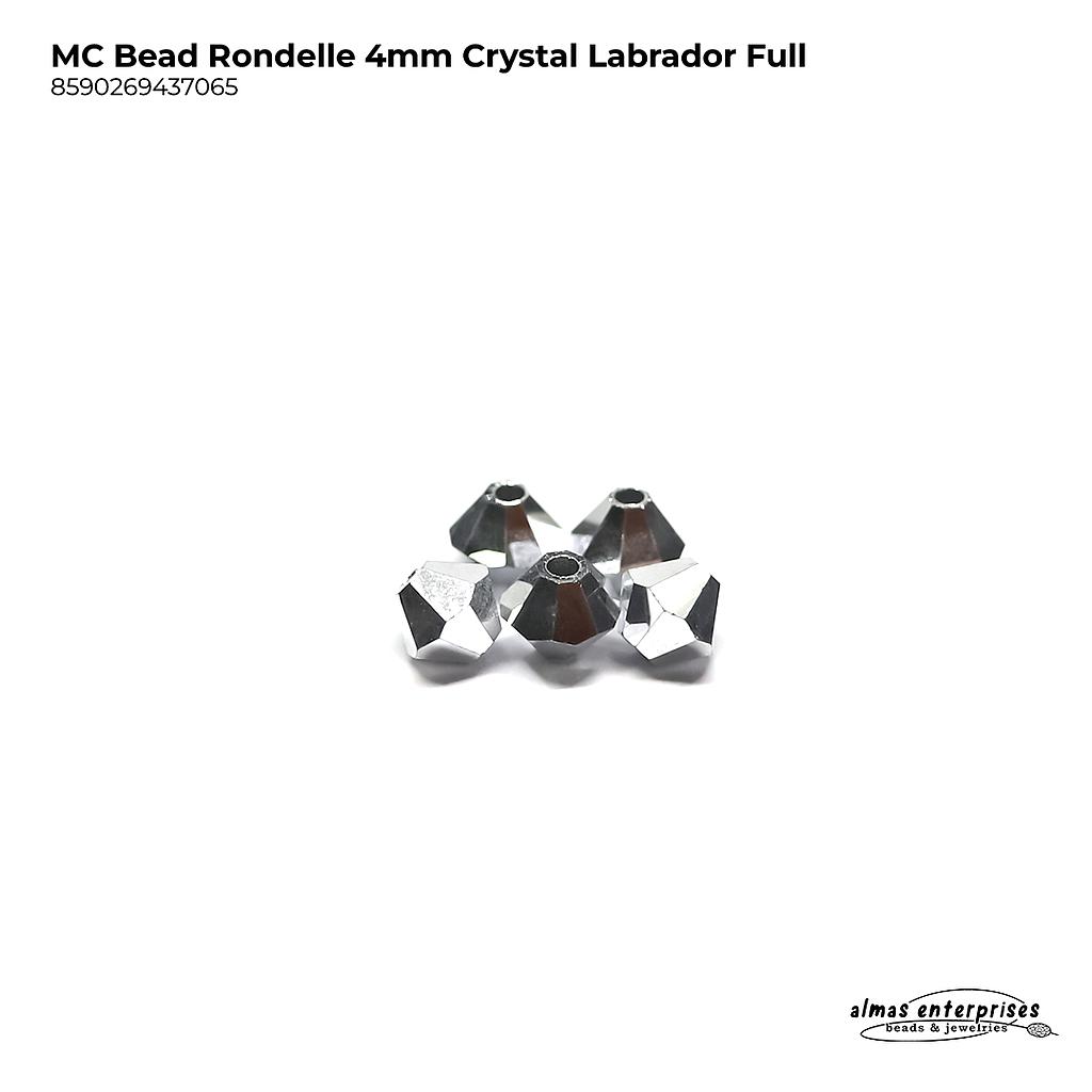 MC Bead Rondelle 4mm Cry.Labrador-f