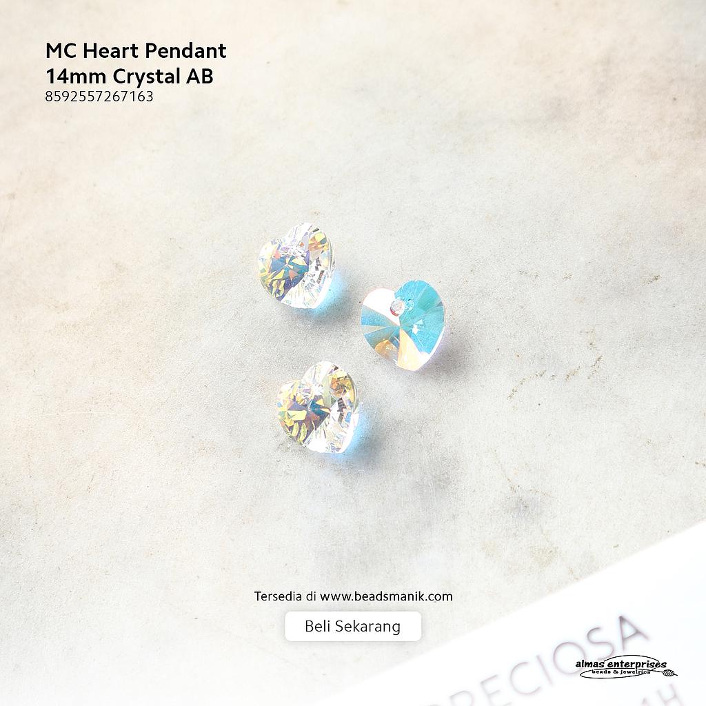MC Heart 14mm Crystal AB