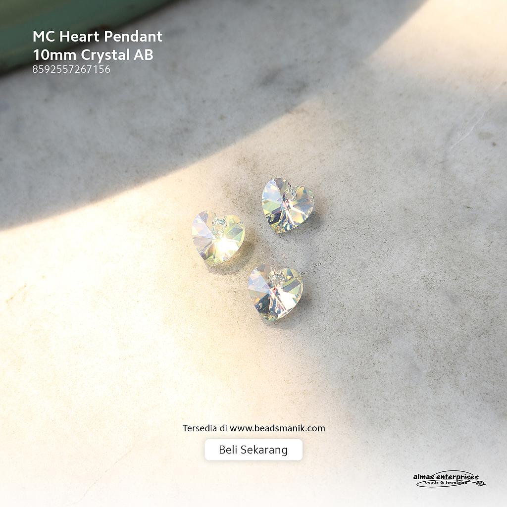 MC Heart 10mm Crystal AB