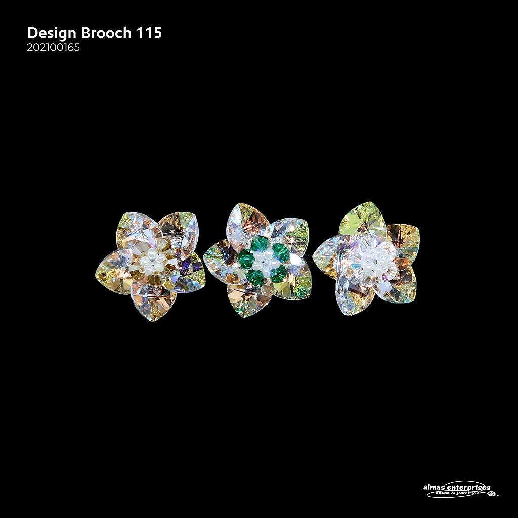 Design Crystal Brooch 115
