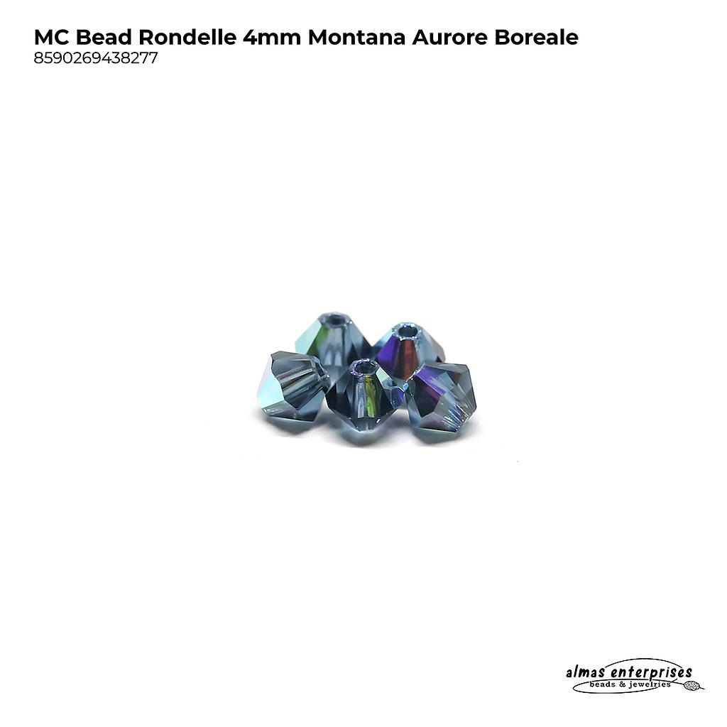 MC Bead Rondelle 4mm montana AB