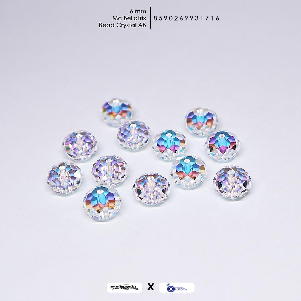 MC Bellatrix Bead 6mm crystal AB