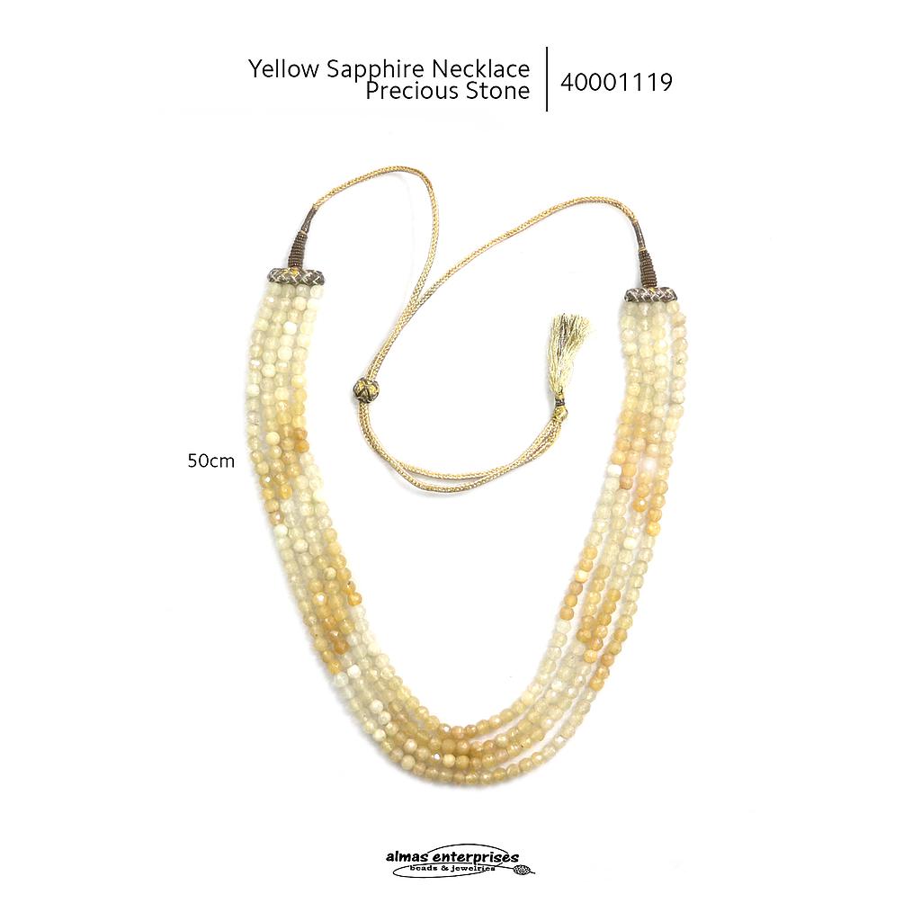 Yellow Sapphire Neck Precious Stone 2.9