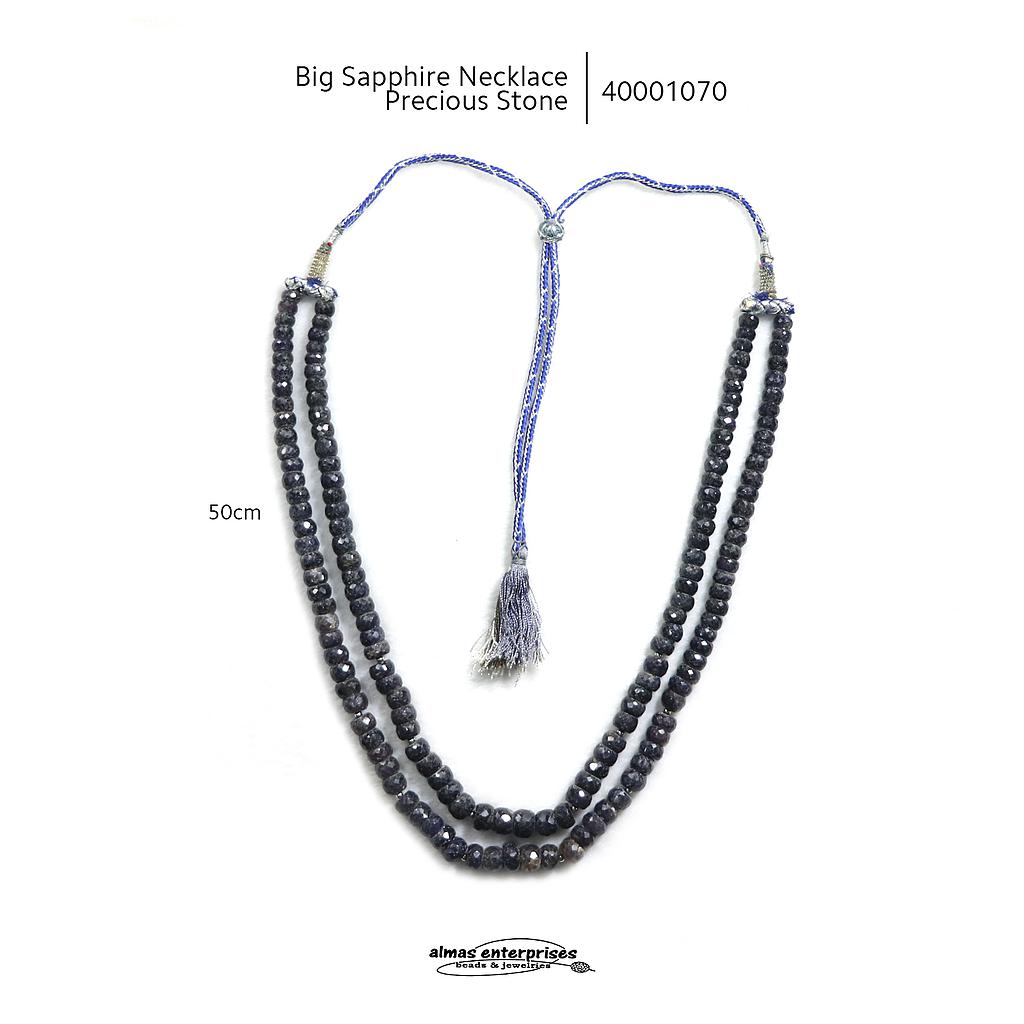 Big Sapphire Neck Precious Stone