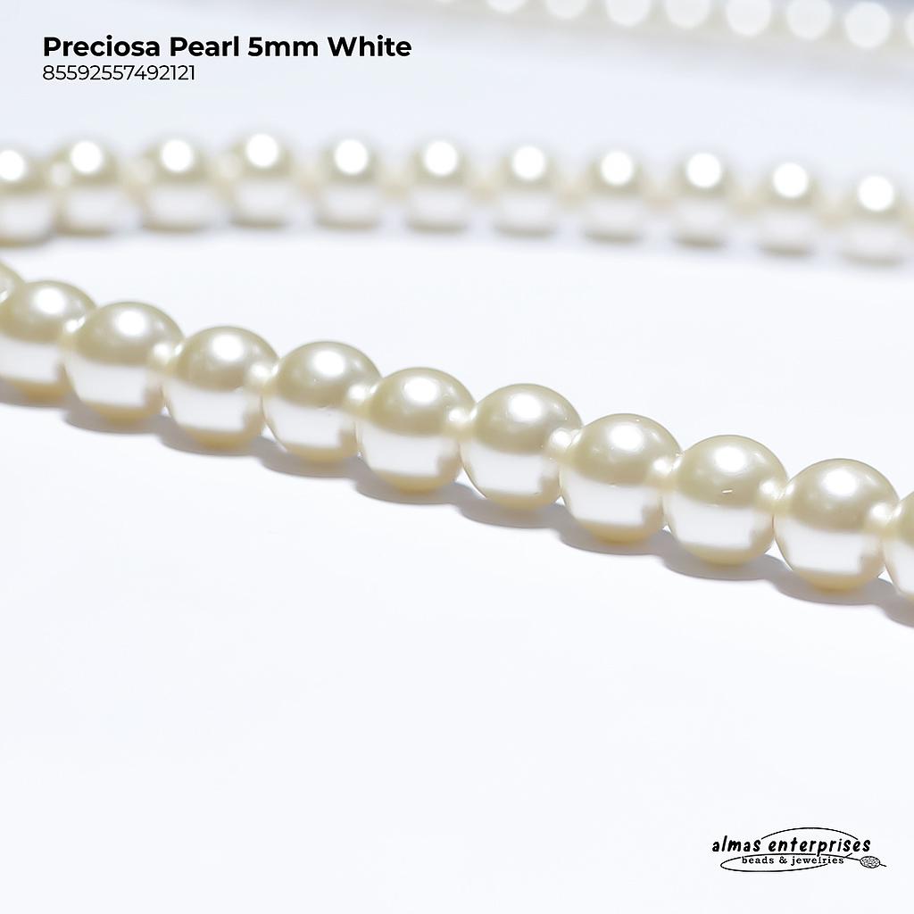 Preciosa Pearl 5mm White