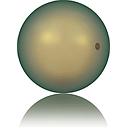 5810 6mm CRY.IRIDESCENT GREEN PEARL