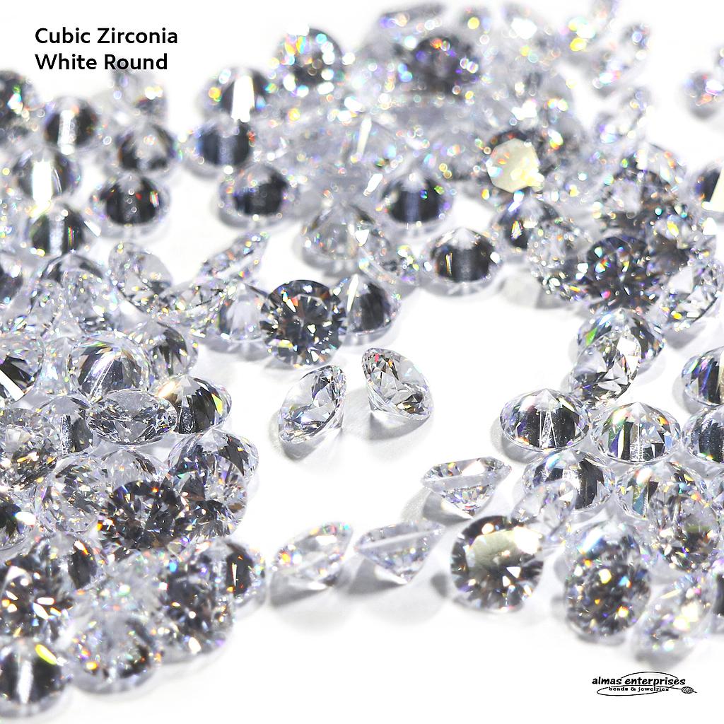 CZ 1.75MM WHITE ROUND AAA (1000 pcs)