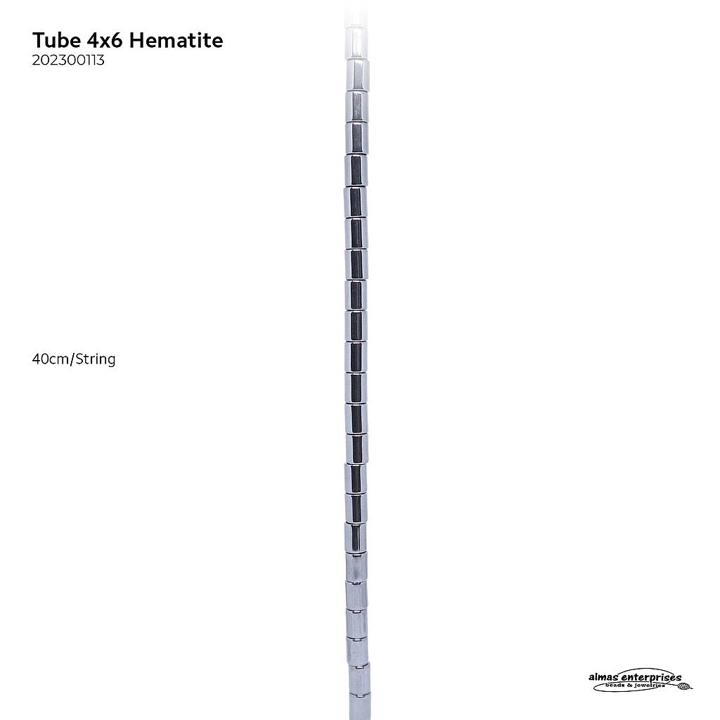 Tube 4x6Hematite
