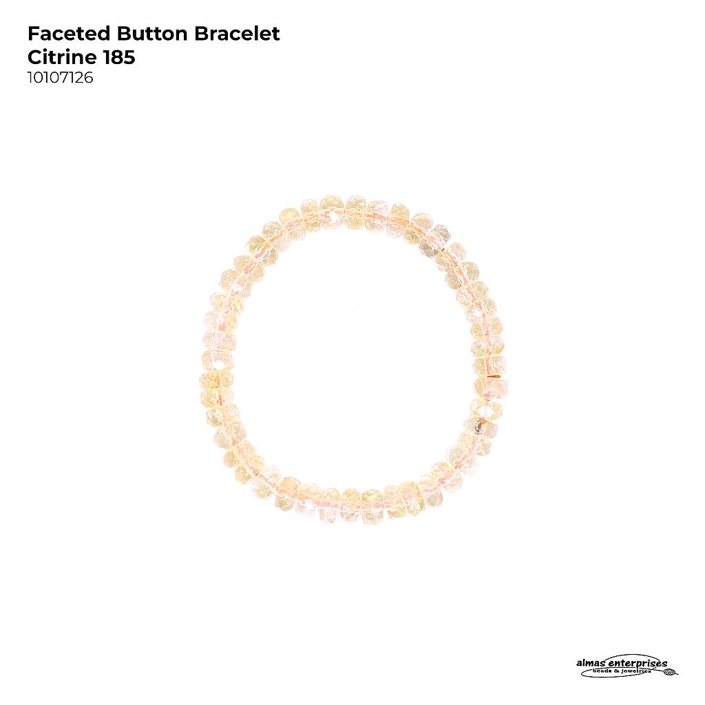 Fac Button Citrine Bracelet 185