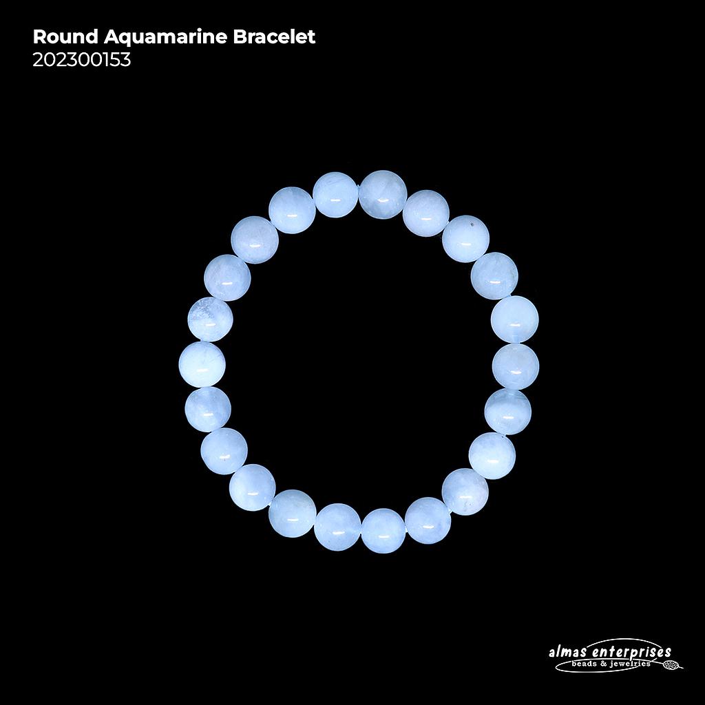 Round Aquamarine  Bracelet