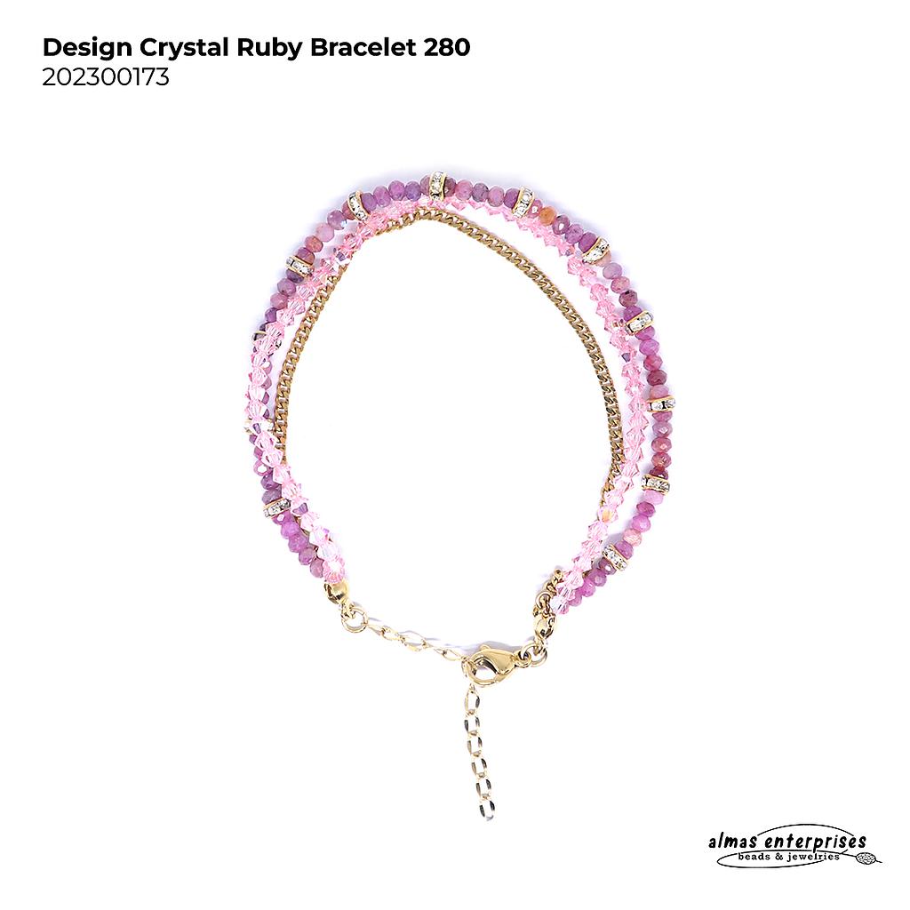 Design Crystal Ruby Bracelet