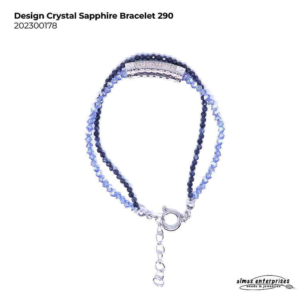 Design Crystal Sapphire Bracelet