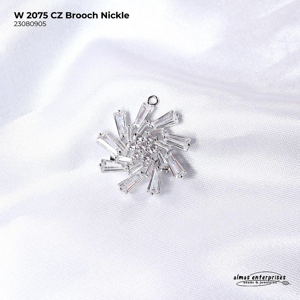 W 2075 CZ Brooch