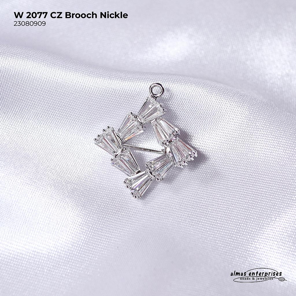 W 2077 CZ Brooch