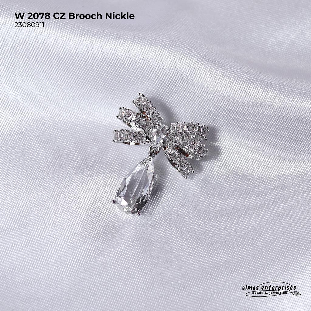 W 2078 CZ Brooch
