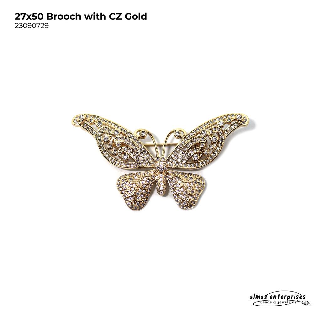 27x50mm Brooch With CZ