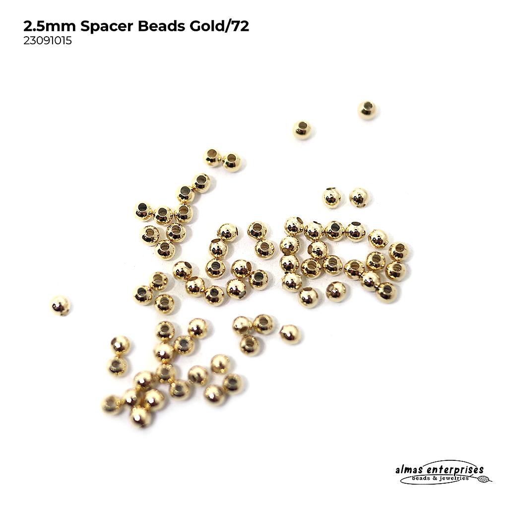 2.5mm Spacer Beads/72pcs