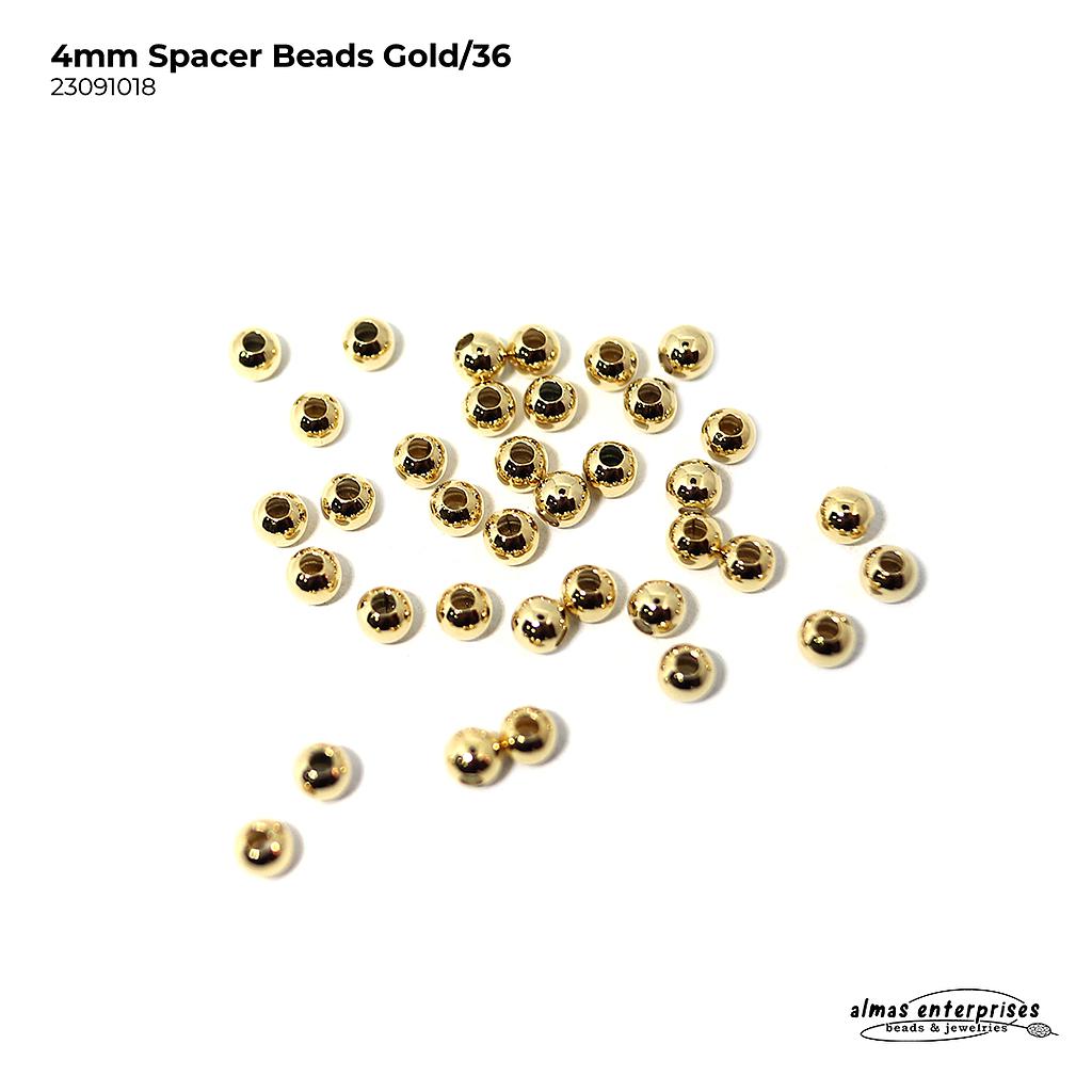 4mm Spacer Beads/36