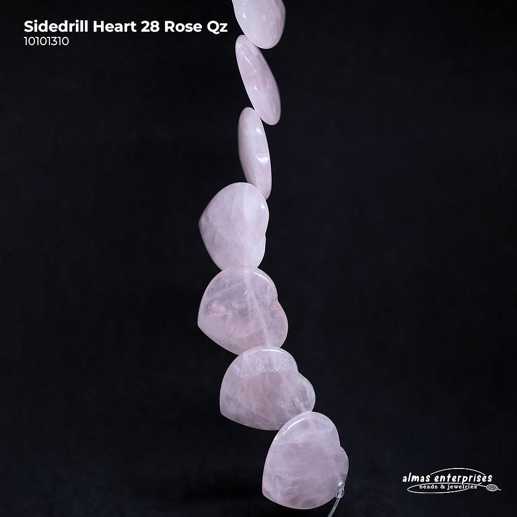 Sidedrill Heart 28 Rose Qz