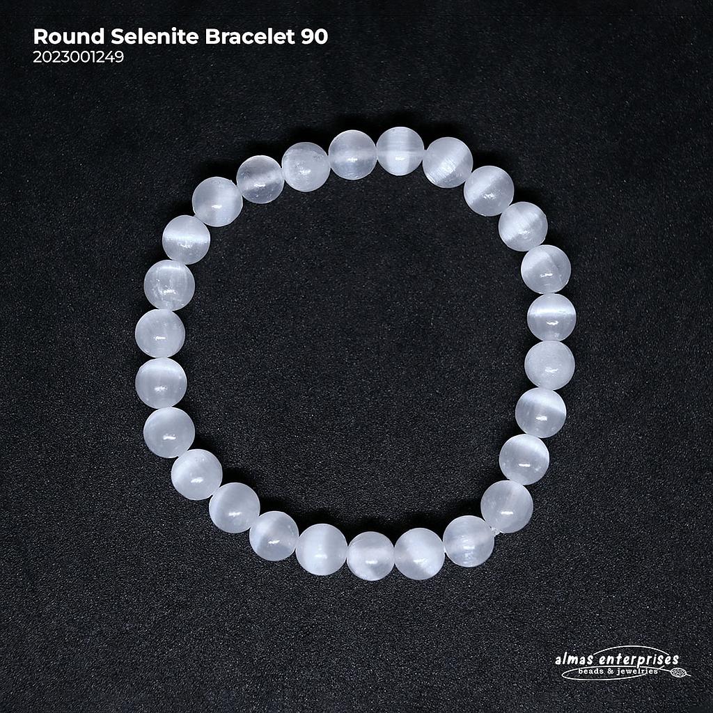 Round Selenite Bracelet