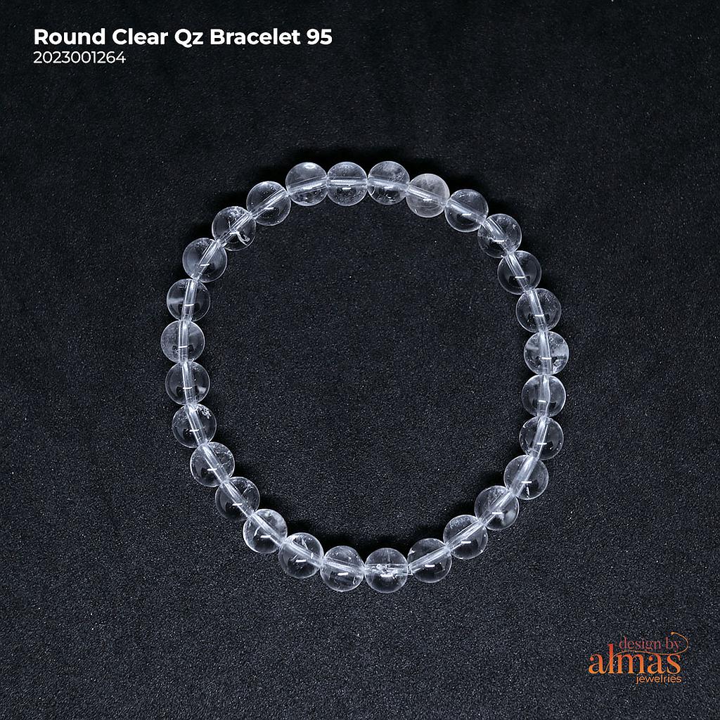 Round Clear Qz Bracelet