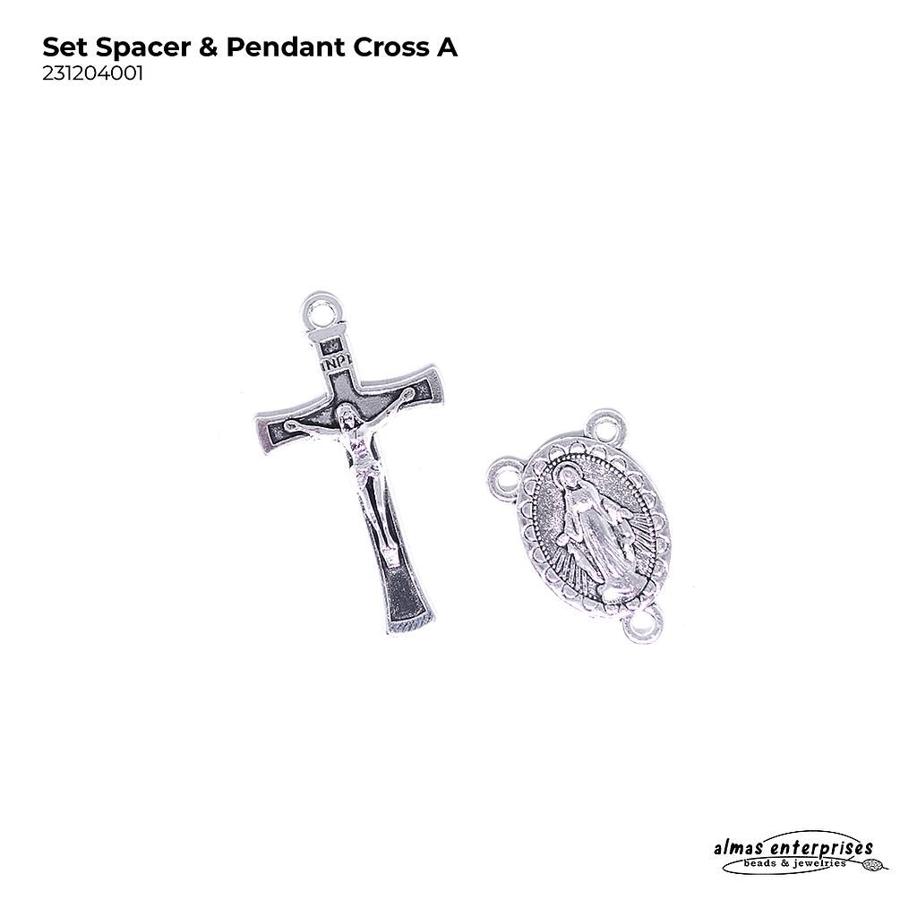 Set Spacer &amp; Pendant Cross