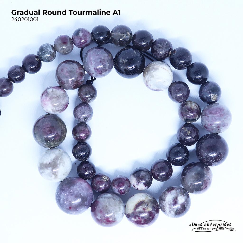 Gradual  Round  Tourmaline A1